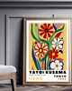 plakaty PLAKAT dekoracyjny retro kwiaty Yayoi Kusama,  poster 2