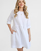sukienki mini damskie Lniana Sukienka DAISY PURE WHITE 1