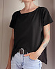 t-shirt damskie Bluzka środek czarna 5