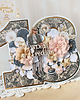 kartki scrapbooking Kartka urodzinowa na 18 urodziny, kartka cyferka "Glam" GOTOWA 1