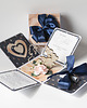 kartki scrapbooking Pamiątka ślubu, exploding box, kartka 3d na wesele 2