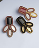 kolczyki soutache Duże kolczyki wkrętki - sutasz 3