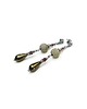 kolczyki srebrne Kolczyki srebrne Khaki pearls 1