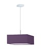 lampy wiszące Żyrandol wiszący do salonu z abażurem w kształcie kwadratu 40x40 cm BOGOTA 5