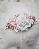 ozdoby na chrzest wianek,chrzest niemowlę opaska  biel, róż 3
