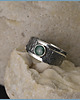pierścionki srebrne Pierścionek emerald malachite 1