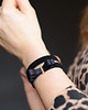 bransoletki skórzane Bow black/black 16 2