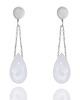kolczyki złote Earrings  Kamień Księżycowy Krople złoto 585 1