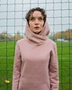 bluza z kapturem damska Kangurka pudrowa 3