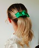 spinki i klamry do włosów Scrunchie spinka klamra jedwabna zielona trawka 2