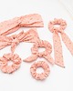 gumki do włosów Scrunchie Slim morela 1