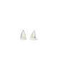 kolczyki srebrne Kolczyki srebrne TRI midi AMBER / glossy silver earrings 4
