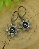 kolczyki wire wrapping Małe kolczyki słońce hematyt wire wrapping słoneczka gwiazdki 2
