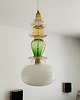 lampy wiszące Lampa wisząca szklana artdeco prl vintage retro sztuka Botanica 1