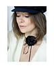 chokery Czarny choker z jedwabiu 1