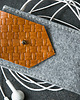 etui na telefon etui na telefon /// felt & genuine leather case 3