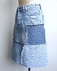 spódnice mini Patchworkowa spódnica jeans r.38 1