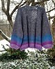 swetry damskie  Balloon sweater  purple 6