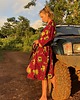 ubrania różne Freedom czerwone kimono w ptaki 1