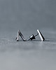 kolczyki wire wrapping Srebrne kolczyki wkrętki V 1
