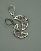 kolczyki wire wrapping Kolczyki księżyce ametyst wire wrapping 3