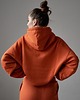 bluza z kapturem damska Pomarańczowa bluza bawełniana krótka 2