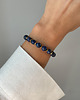 bransoletki z kamieni naturalnych Bransoletka na gumce z lapis lazuli z hematytem 4