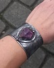 bransoletki wire wrapping Surowy ametyst - bransoletka regulowana 1