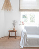 koce i narzuty Narzuta na kanapę heavy linen PURE WHITE 4