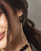 kolczyki pozłacane Kolczyki pozłacane z łańcuszkami Fashion Stones 1