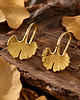 kolczyki srebrne GINKGO kolczyki - srebro 925, złoto 24K, różowe złoto 18K 8