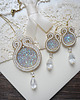 komplet biżuterii Ślubny komplet  biżuterii soutache 2