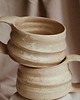 kubki Ceramiczny, ręcznie robiony kubeczek WOLNIEJ śmietanka 300ml 3