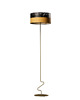 lampy podłogowe Designerska lampa stojąca do salonu LED JERSEY DUAL z dwukolorowym abażurem 1