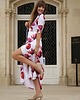 sukienki maxi damskie Sukienka maxi print TULIPANY dzianina premium 9