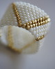 pierścionki - różne Pierścionek Beadingowy  GoldenCream 6