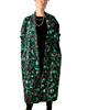 bluza bez kaptura damska PŁASZCZ / BLUZA / ciepły szlafrok zielony wzór leśny (90% bawełna) 1