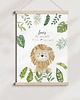 obrazy i plakaty do pokoju dziecięcego Metryczka z misiem, Plakat z leśnym zwierzątkiem, obrazek z imieniem dziecka 1