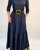 sukienki maxi damskie Sukienka maxi z cienkiego jeansu, falbany roz 36-56 4