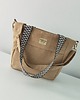 torby na ramię Torba T H E A Beige - mały shopper, beżowa zamszowa 4