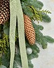 wianki bożonarodzeniowe Wianek / zawieszka zimowa z żywej jodły naturalnej i eukaliptusa 2