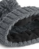 czapki damskie Czapka beanie w warkoczowy splot szara 1