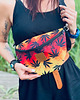 saszetka nerka Nerka / torebka Mili Belt Bag L - liście reggae 2
