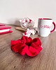gumki do włosów Czerwona scrunchie do włosów PELA 9
