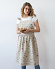 fartuchy kuchenne Lniany fartuszek retro WILD FLOWERS 7