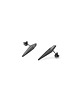 wisiory ONE EDGE LONG / satin BLACK EARRINGS 2