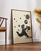 plakaty Plakat print, księżyc, kosmonauta, planet, kosmos 1