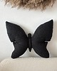 poduszki z grafiką Poduszka Dekoracyjna Motyl Czarna Boucle 1