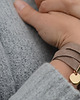 bransoletki skórzane barboleta frappe suede gold ring 1