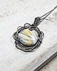 srebrne naszyjniki Lapis lace onyx  s183 9